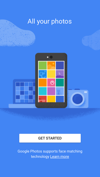 Google Photos iPhone onboarding screenshot